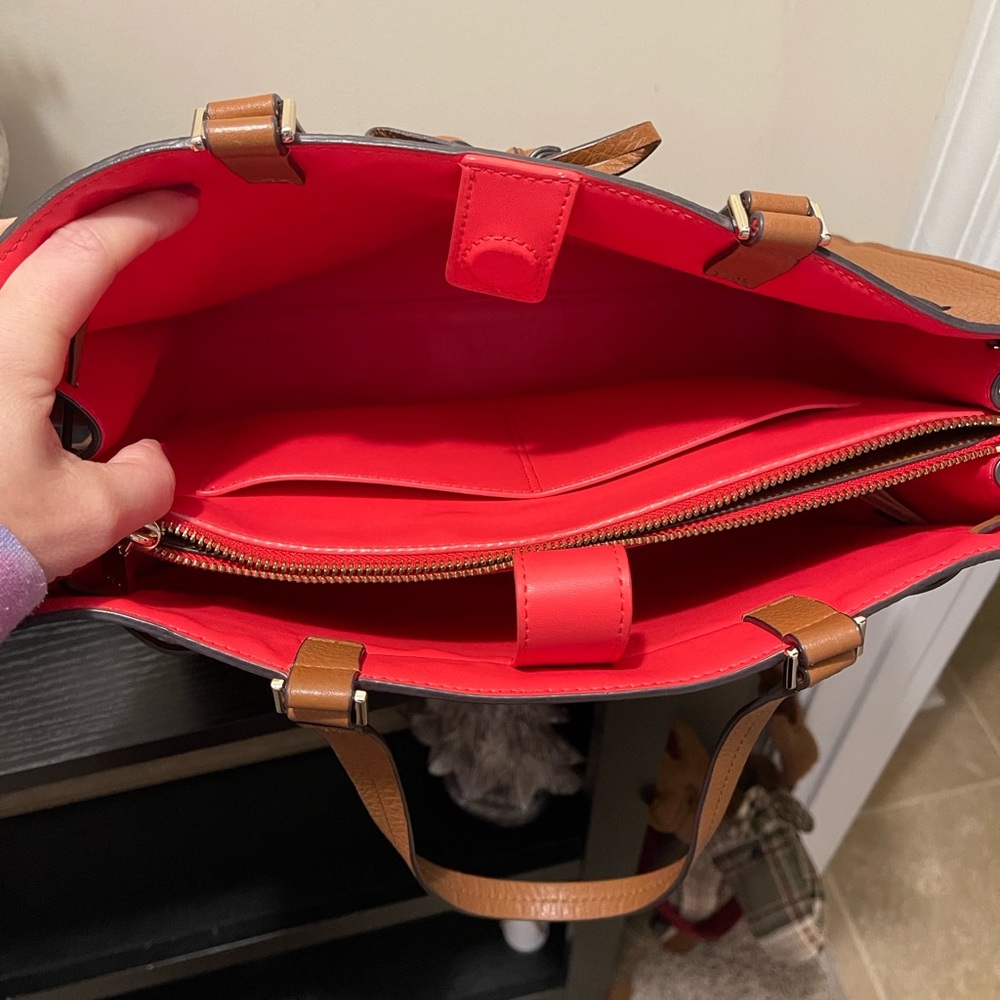 Kate Spade Brown Leather Shoulder Bag - Picture 7 of 13